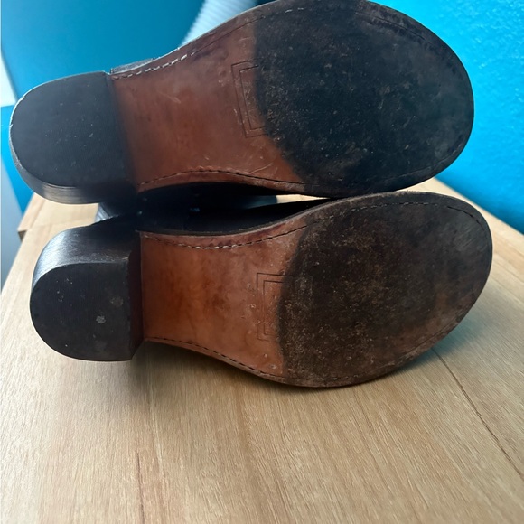 Frye Black Leather Heeled Boots - Picture 7 of 11